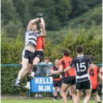 Up for the ball Towns Thomas Murphy and Kiskeams Aidran O Carroll
At the round 2 of the McCarthy Insurance Premier Intermediate Football Championship
Picture: Anne Marie Cronin Photography